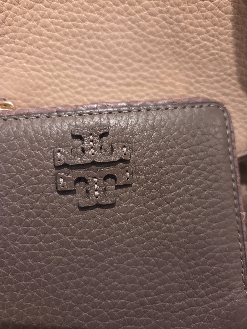 Tory Burch Tan Leather Mini Crossbody Bag with Tassel And Brown Wallett - Picture 3 of 10